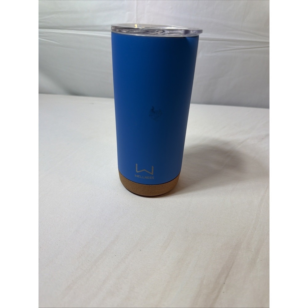 Wellness 16 Ounce Double Wall Steel Tumblr With Cork Bottom